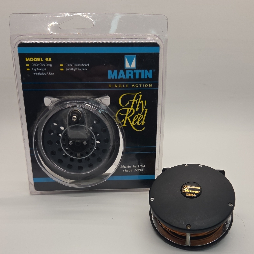 Lot Of 2 Martin Fly Reel Model 65 And Pflueger Summit 1294